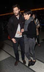 Jamie Dornan - Spotted at at LAX Airport with his wife, Amelia Warner - January 13, 2015 - 69xHQ RI5svlAW