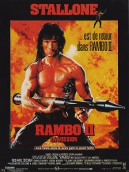 Sylvester Stallone - Промо стиль и постеры к фильму "Rambo: First Blood Part II (Рэмбо: Первая кровь 2)", 1985 (10хHQ) UsMSWpeX