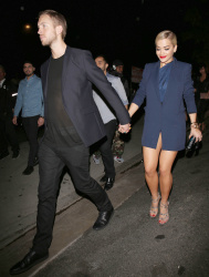 Calvin Harris and Rita Ora - leaving 1 OAK nightclub in Los Angeles - January 25, 2014 - 25xHQ BkHFVLLW