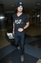 Ian Somerhalder - Arriving at LAX airport in Los Angeles - July 13, 2014 - 17xHQ E8Ds8Lem