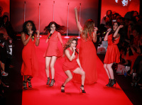 Fifth Harmony - Mercedes-Benz Fashion Week Fall 2015 - Go Red For Women Red Dress Collection 02/12/15